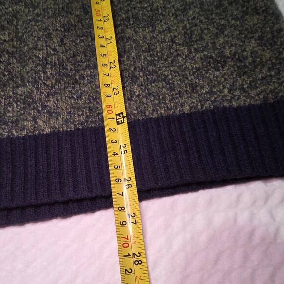 STRUCTURE Sweater Vest Men L vneck 90s y2k 100% Wool Dadcore Grandpa teacher - Picture 5 of 5